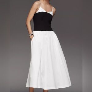 NWT Anthropologie Twofer Peekaboo Midi Dress. Size Small